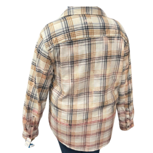 Size Large White, Navy & Tan